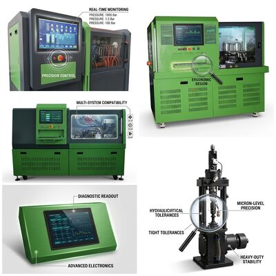 CRP-IoT Smart Connected Common Rail Pump Test Bench z silnikiem o mocy 11 kW Ciśnienie 2500 barów i zdalnym monitorowaniem WiFi