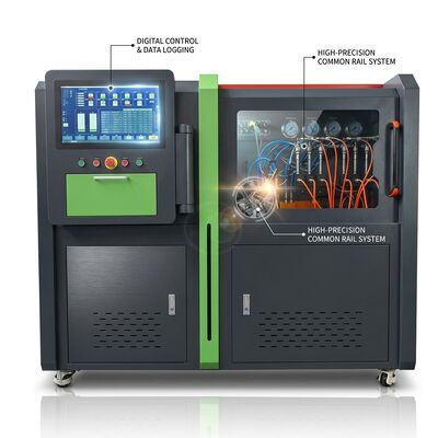 Stół probierczy pompy Common Rail CRP-HD o wysokim przepływie z napędem zębatym 18,5 kW, ciśnieniem 2500 bar i przepływem paliwa 60 l/h