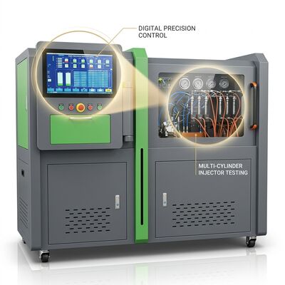 Stół probierczy pompy Common Rail CRP-HD o wysokim przepływie z napędem zębatym 18,5 kW, ciśnieniem 2500 bar i przepływem paliwa 60 l/h