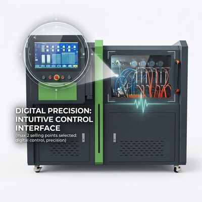 CRP-Duo Plus, podwójna stacja Common Rail Pump Test Bench z silnikiem o ciśnieniu 2500 barów i automatyczną drukarką raportującą