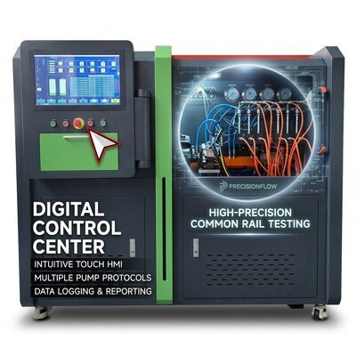 CRP-Duo Plus, podwójna stacja Common Rail Pump Test Bench z silnikiem o ciśnieniu 2500 barów i automatyczną drukarką raportującą