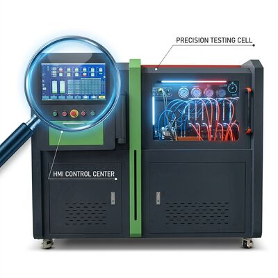 CRP-Compact Portable Common Rail Pump Test Bench z ciśnieniem 1800 barów, silnikiem jednofazowym 220V o mocy 3 kW i 85 kg mobilnej konstrukcji